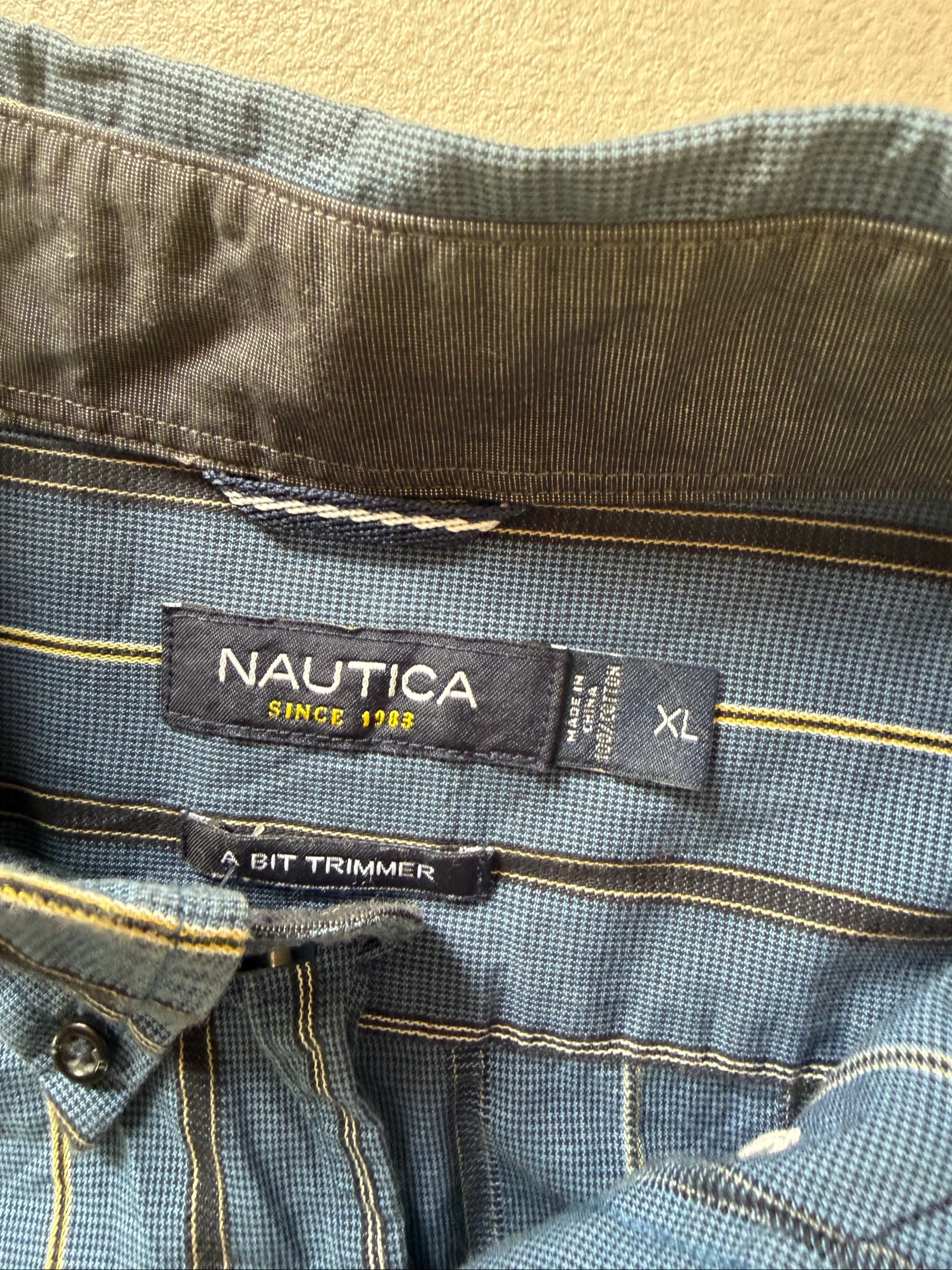 hemd Nautica blauw gestreept maat XL - zeer goede staat – photo 4